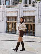 Mix Collar French Coat