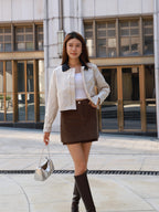 Mix Collar French Coat