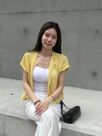 Knitted T Hole Cardigan