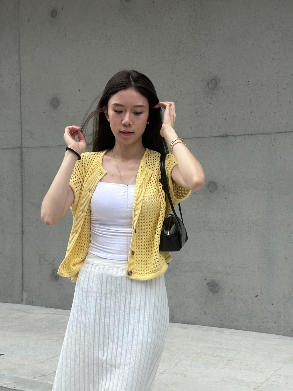 Knitted T Hole Cardigan