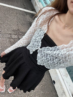 Lace Tied Cardigan