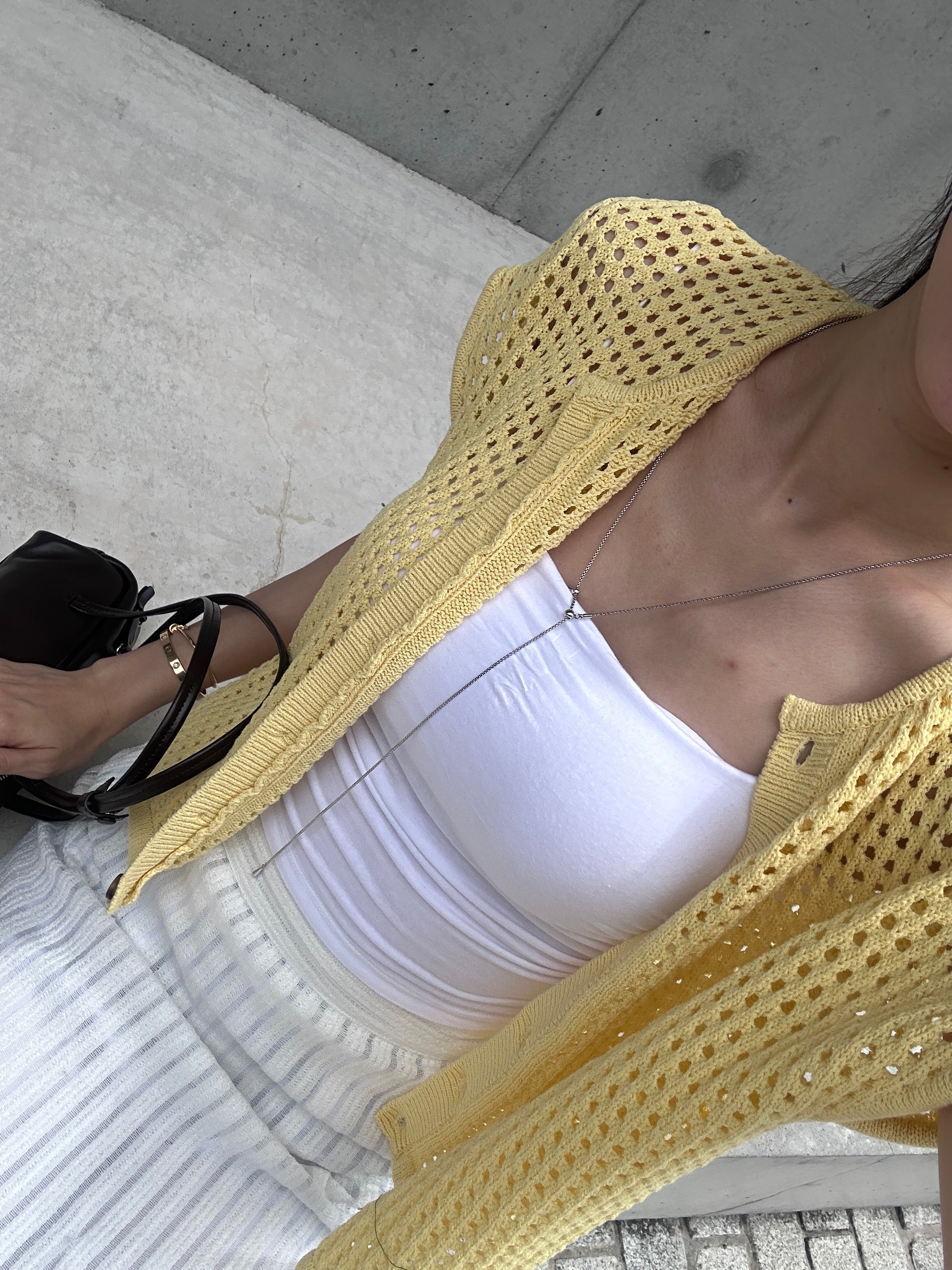Knitted T Hole Cardigan