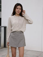 Star Attached Cashmere Cardigan