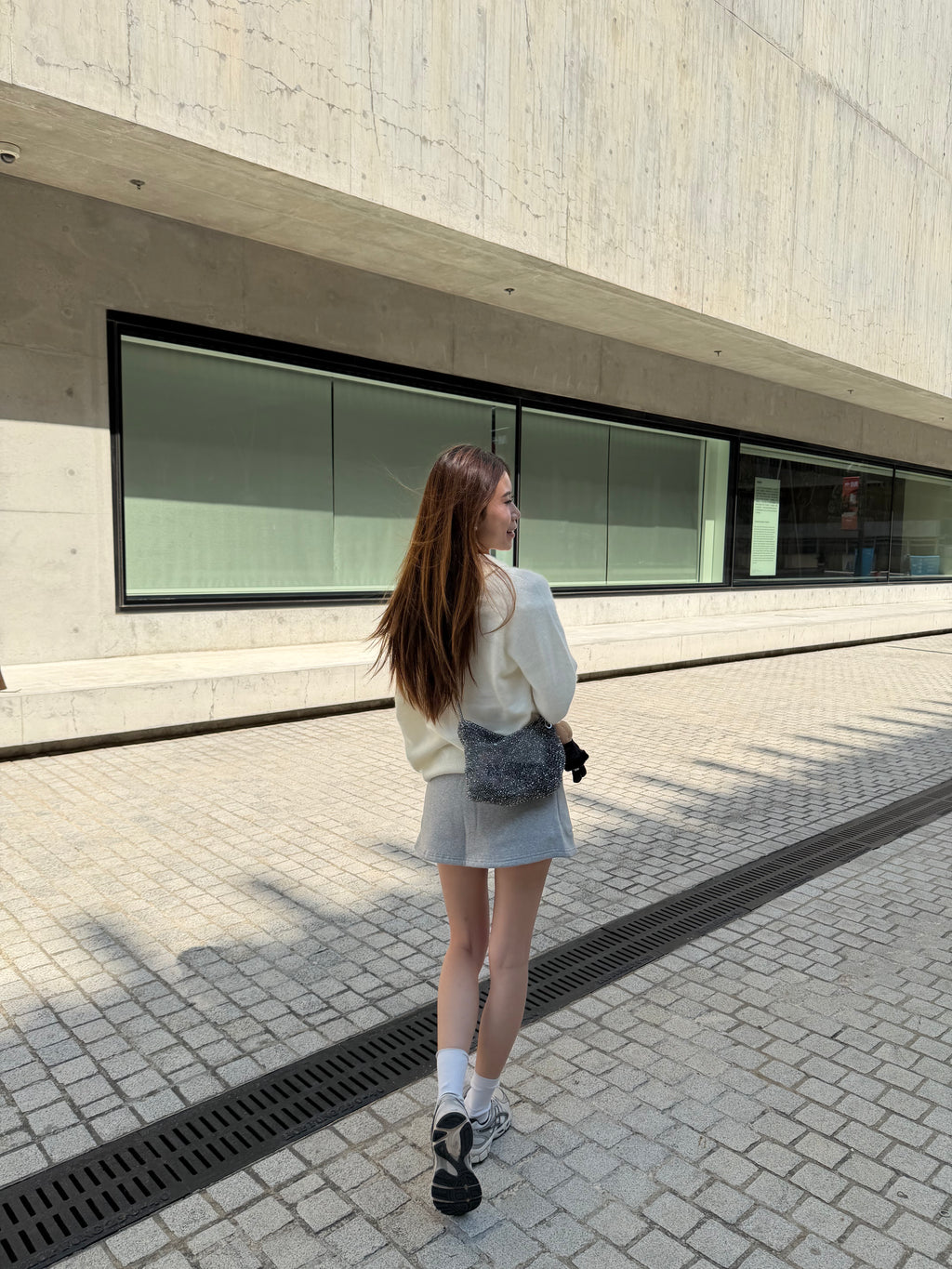 Wool Hoodie V neck Top