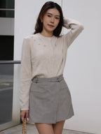 Star Attached Cashmere Cardigan