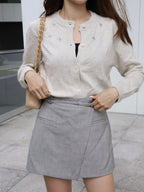 Star Attached Cashmere Cardigan