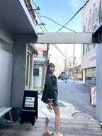 Mid Length Leather Jacket