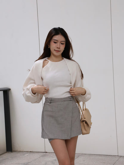 Cloudy Shorts & Cardigan Set