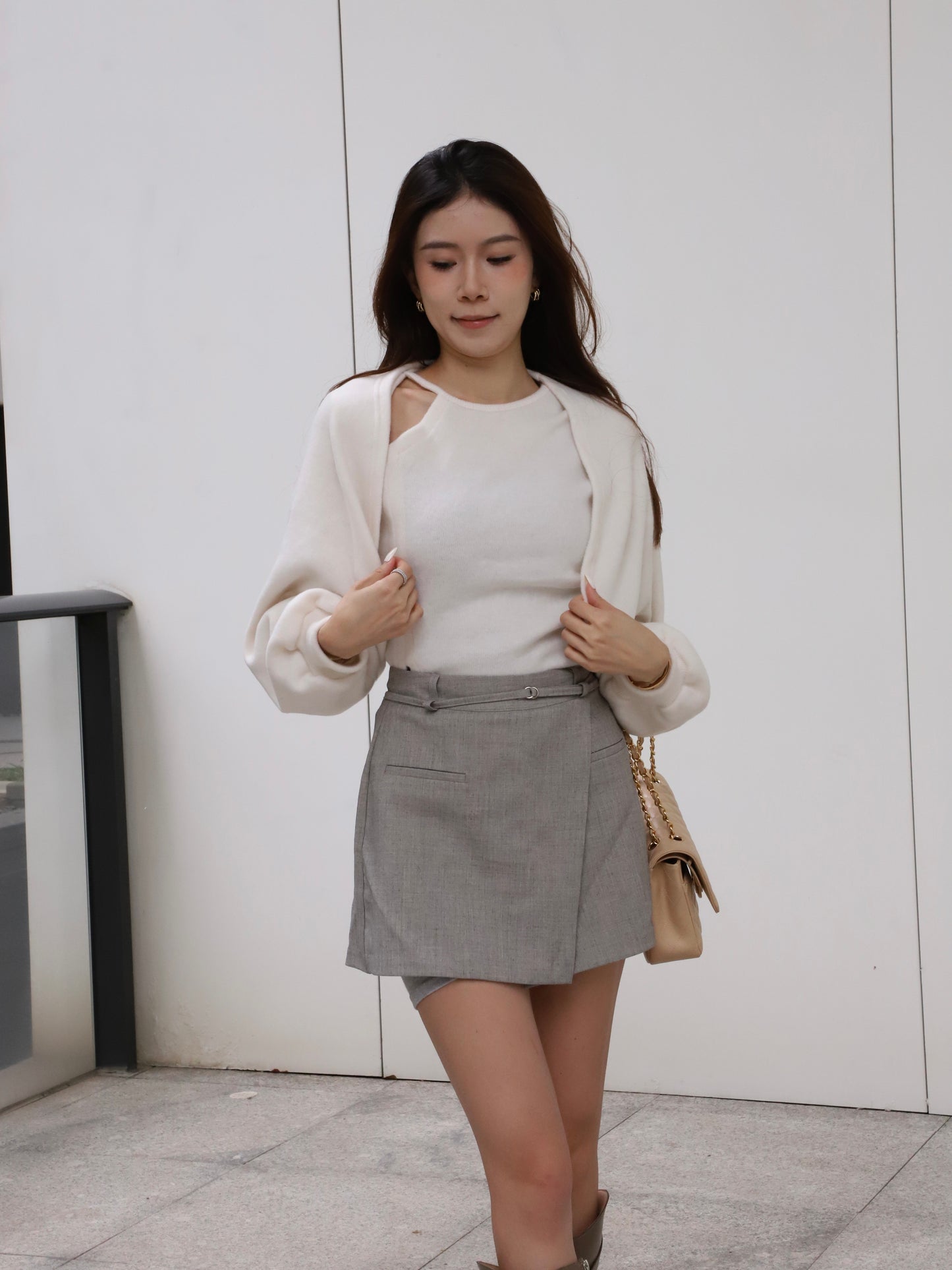 Cloudy Shorts & Cardigan Set