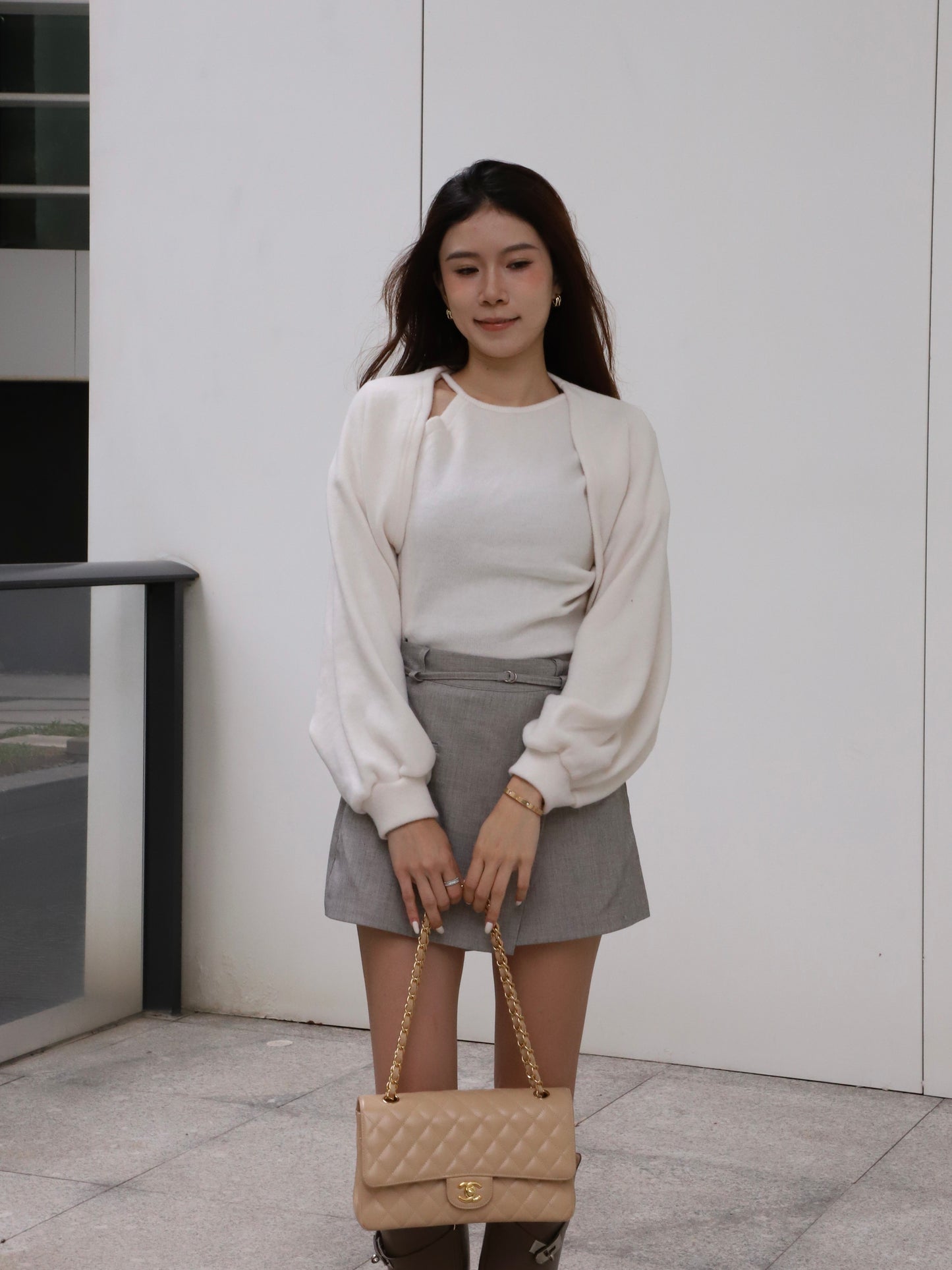 Cloudy Shorts & Cardigan Set