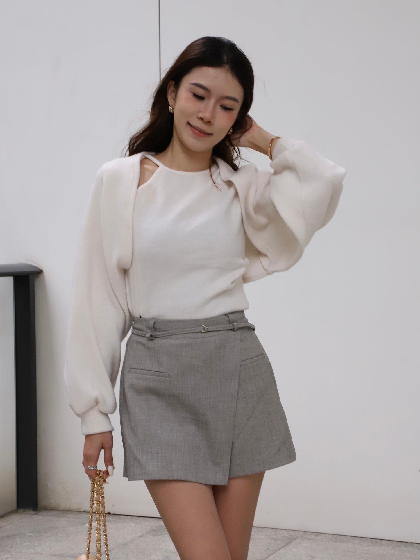 Cloudy Shorts & Cardigan Set