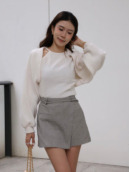 Cloudy Shorts & Cardigan Set