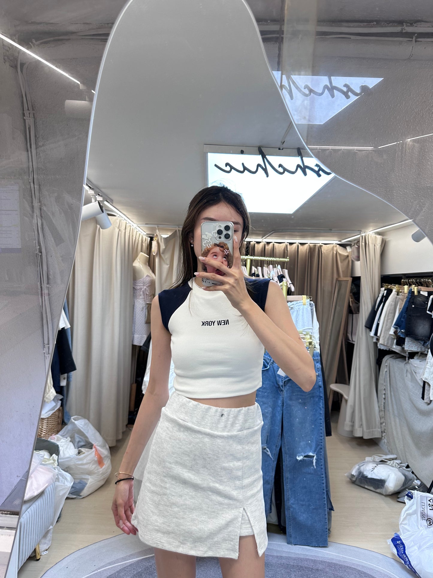 New York Cropped T Top