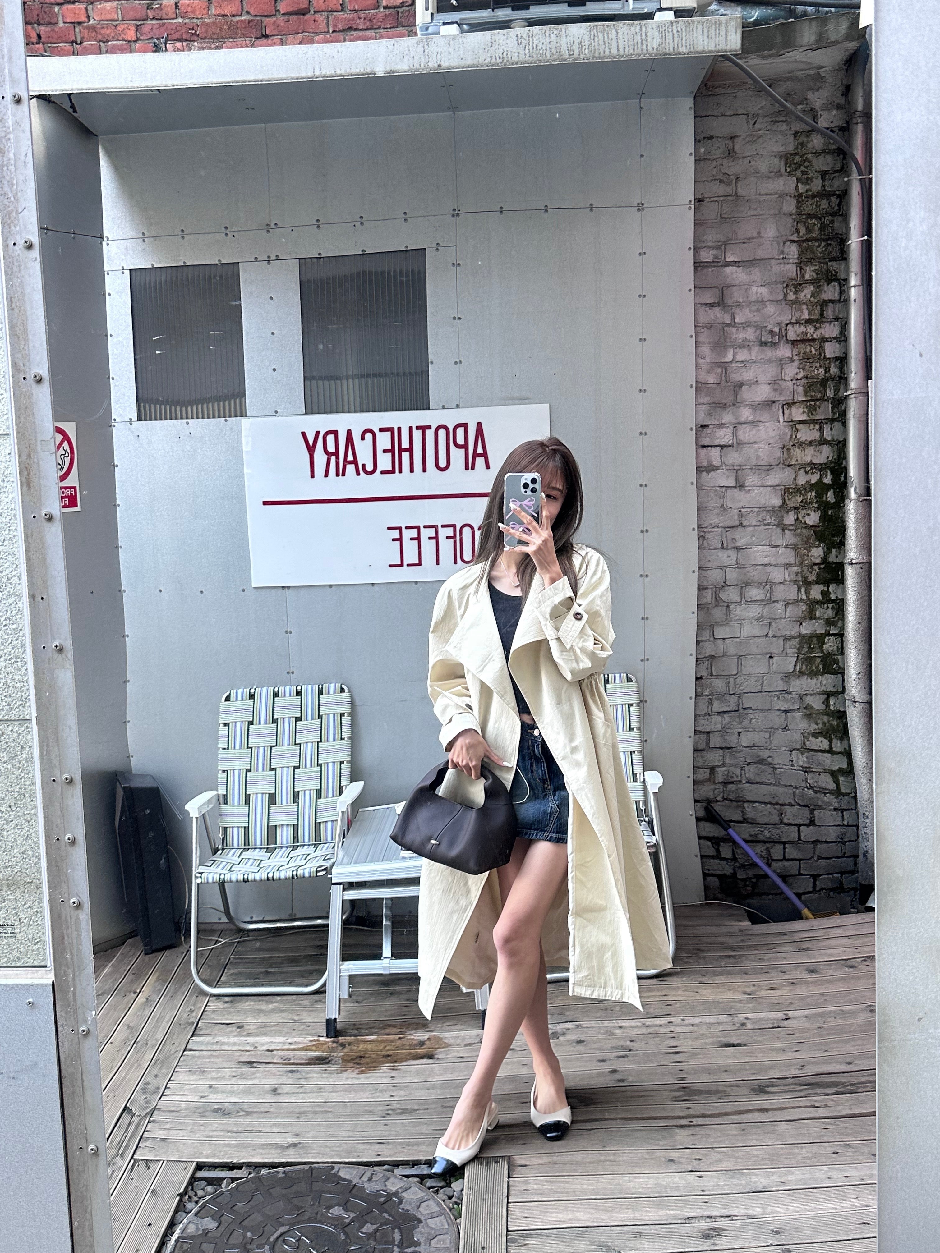 Basic Long Trench Coat