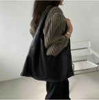 Real Leather Triangle Bag