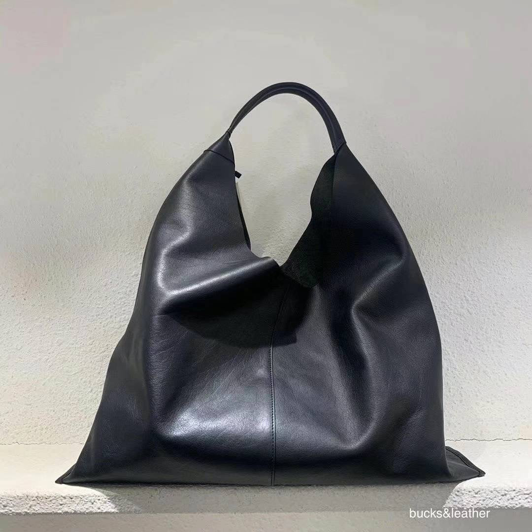 Real Leather Triangle Bag