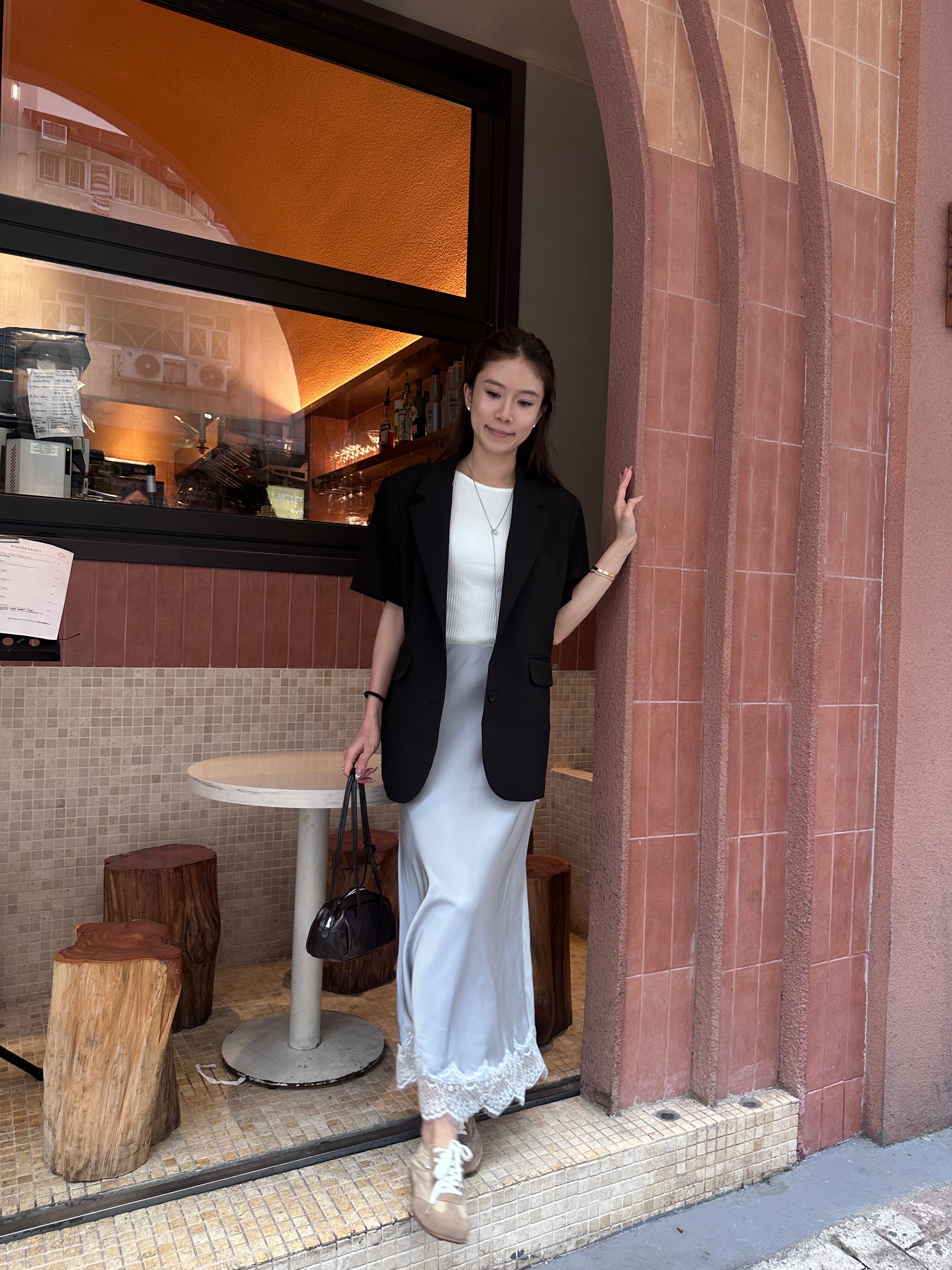 Lace Maxi Skirt with flexiblity