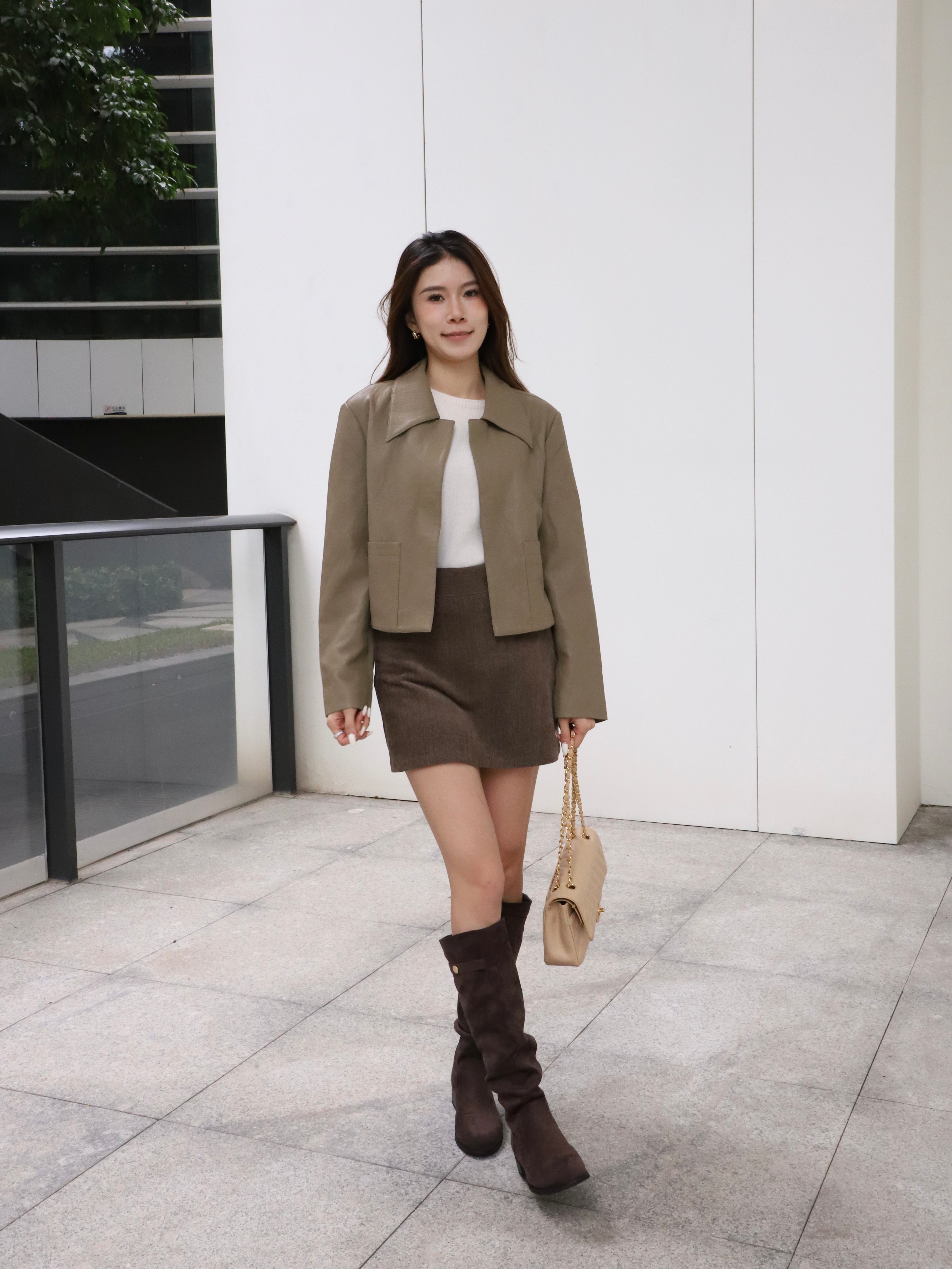 Suede Mid Length Boots