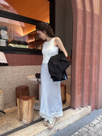 Lace Maxi Skirt with flexiblity