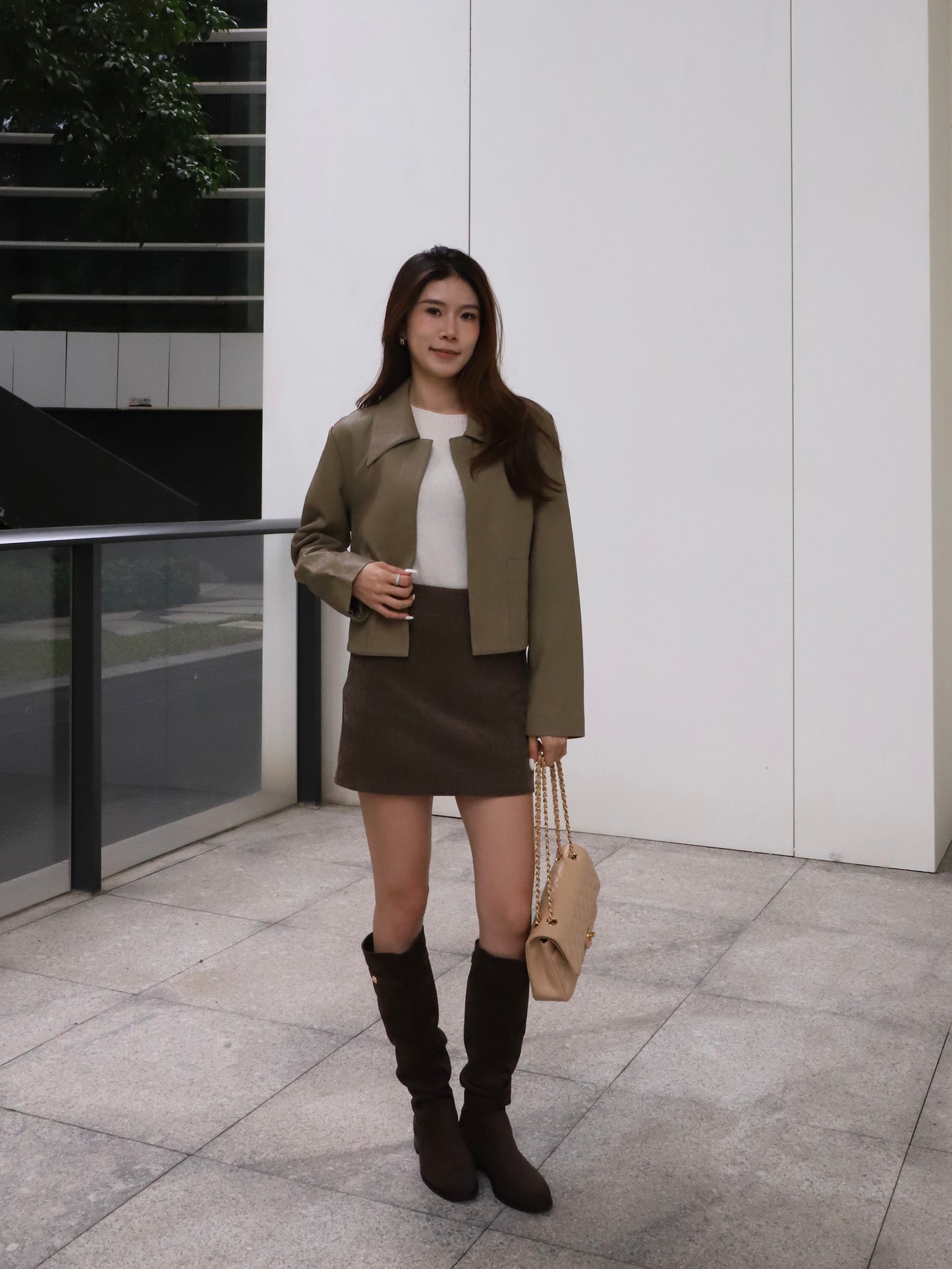 Real Leather Collar Jacket