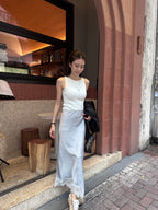 Lace Maxi Skirt with flexiblity