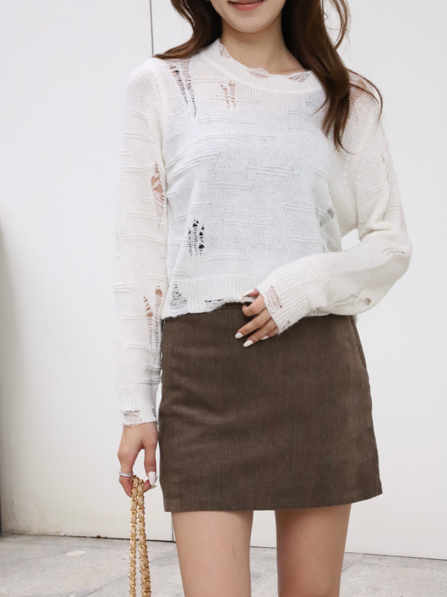 Basic Knitted Long Sleeves Top
