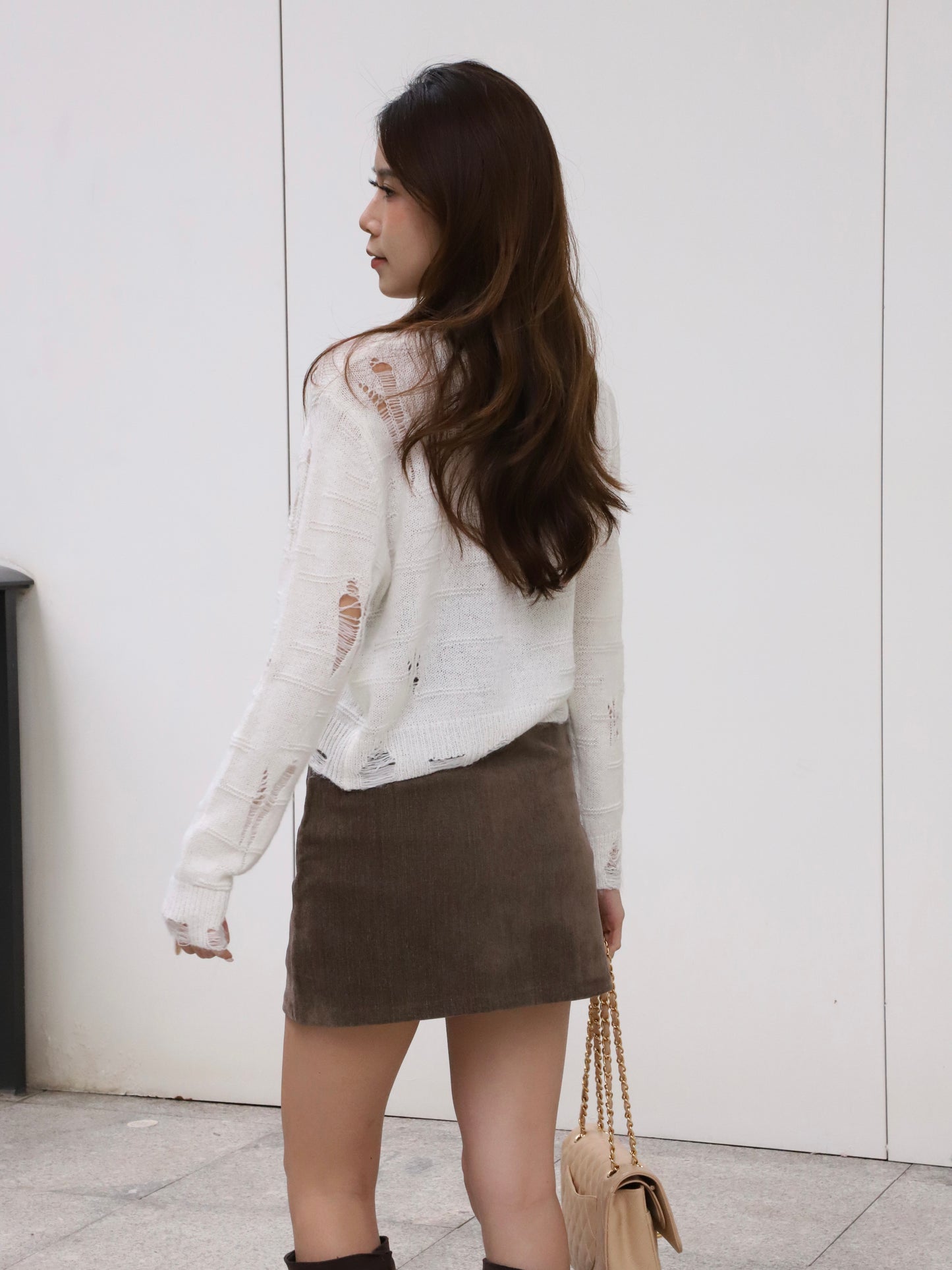 Basic Knitted Long Sleeves Top