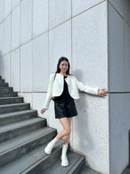 Special Button Tweed Jacket