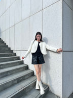 Special Button Tweed Jacket