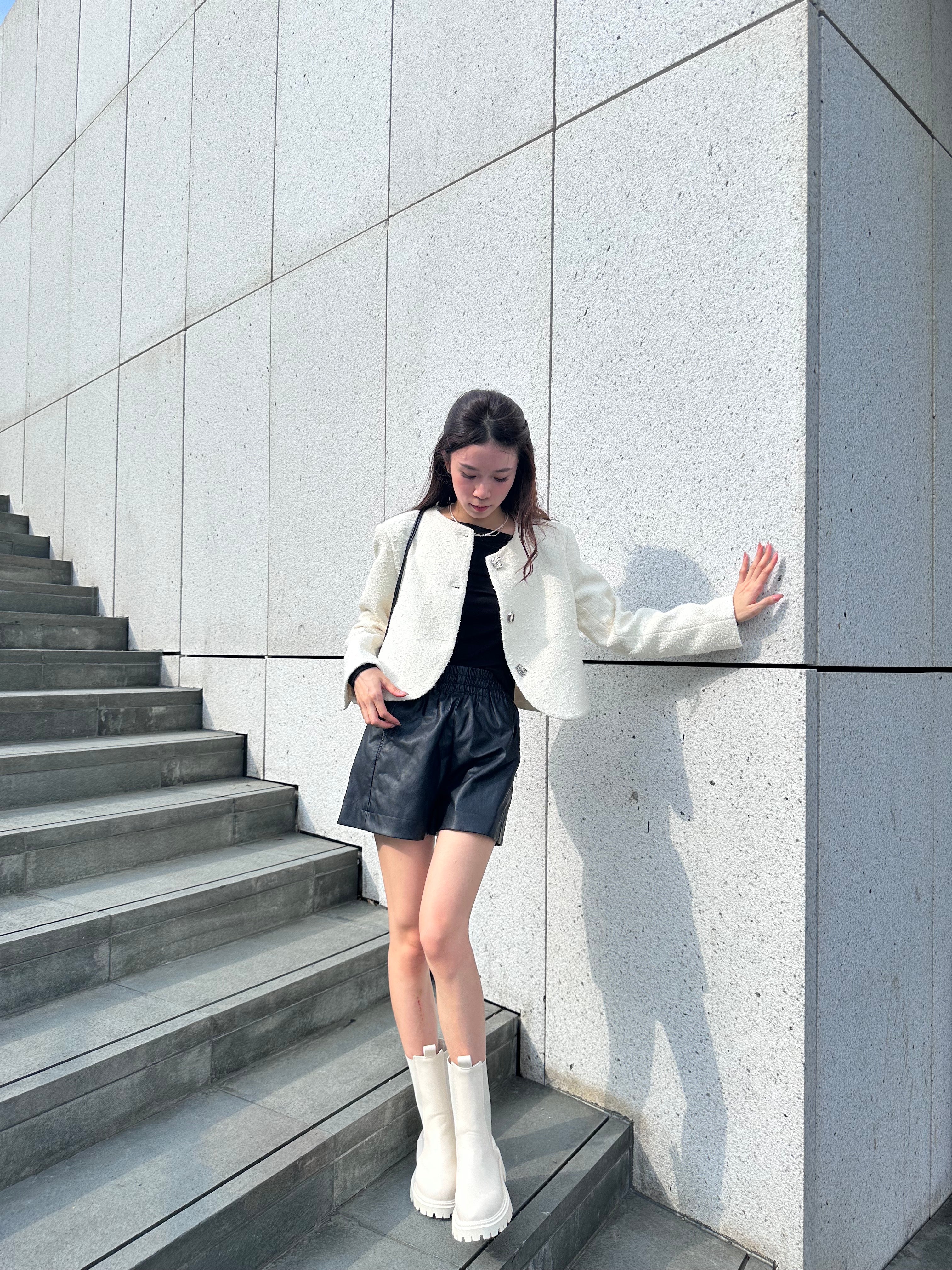 Special Button Tweed Jacket