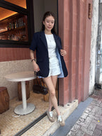 T Shirt Blazer with Shirt Mix