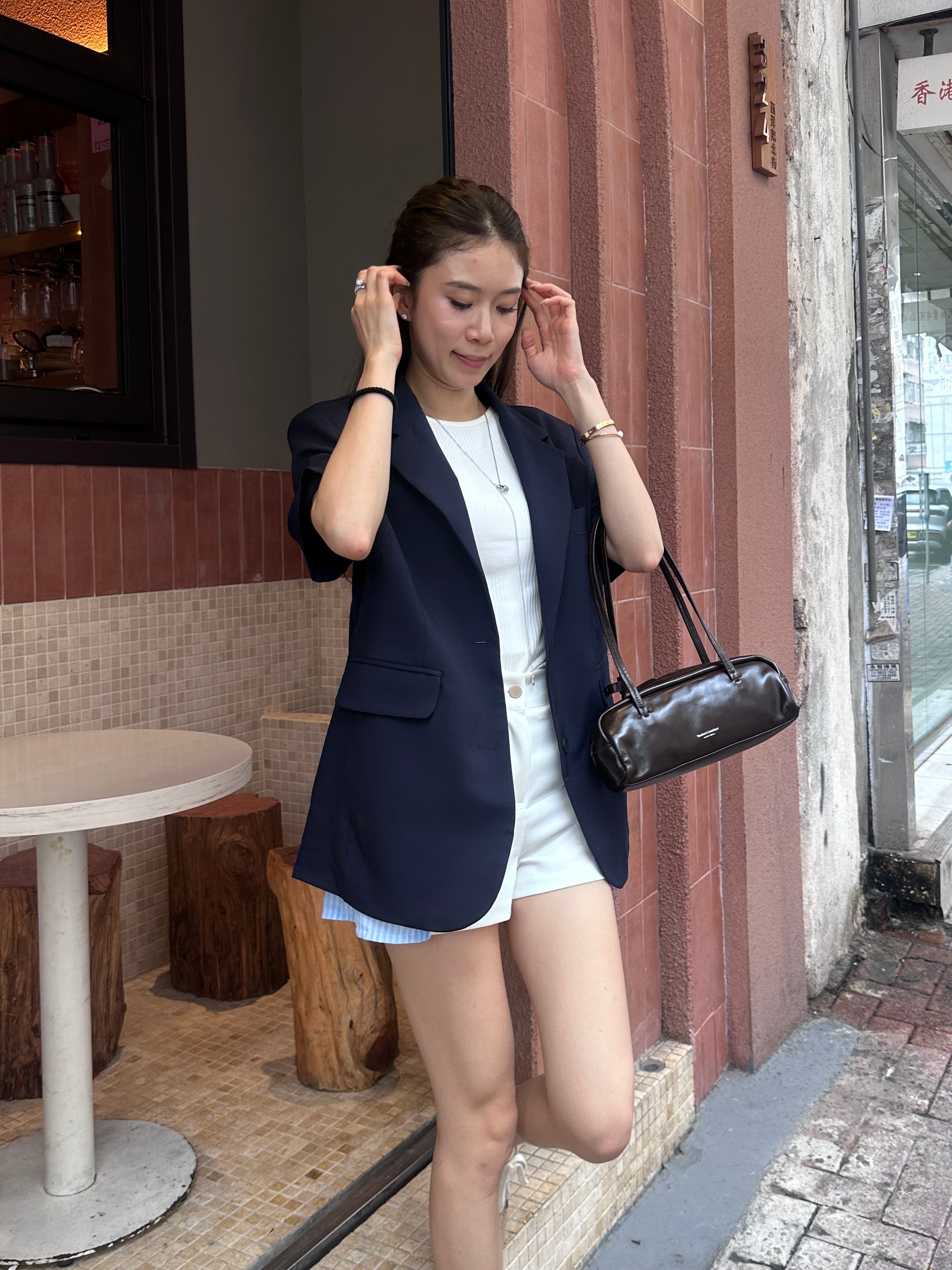 T Shirt Blazer with Shirt Mix