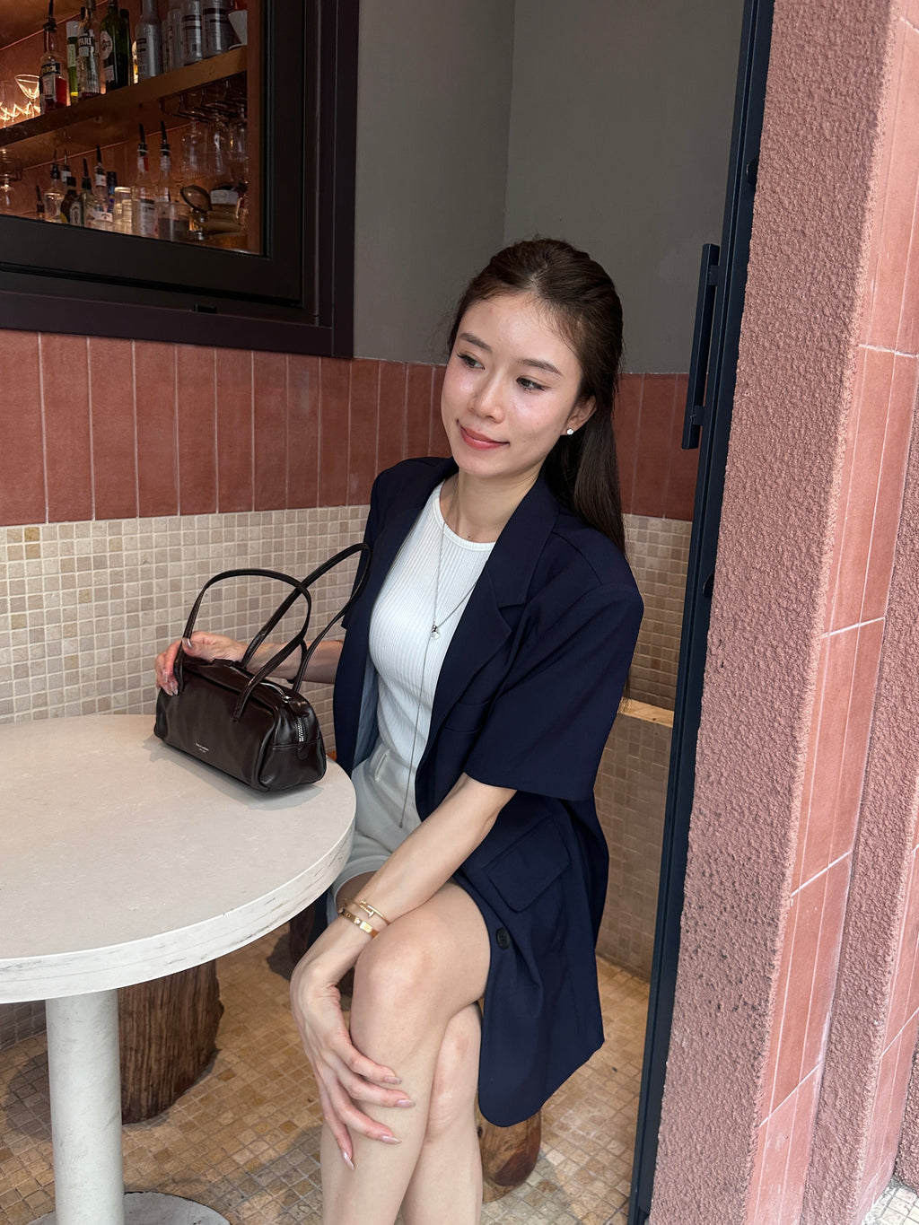 T Shirt Blazer with Shirt Mix