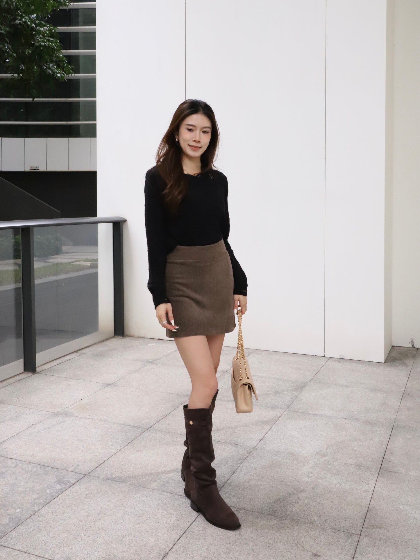 Basic Knitted Long Sleeves Top