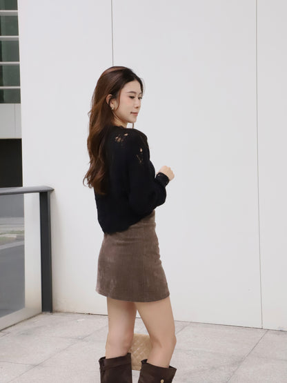 Basic Knitted Long Sleeves Top