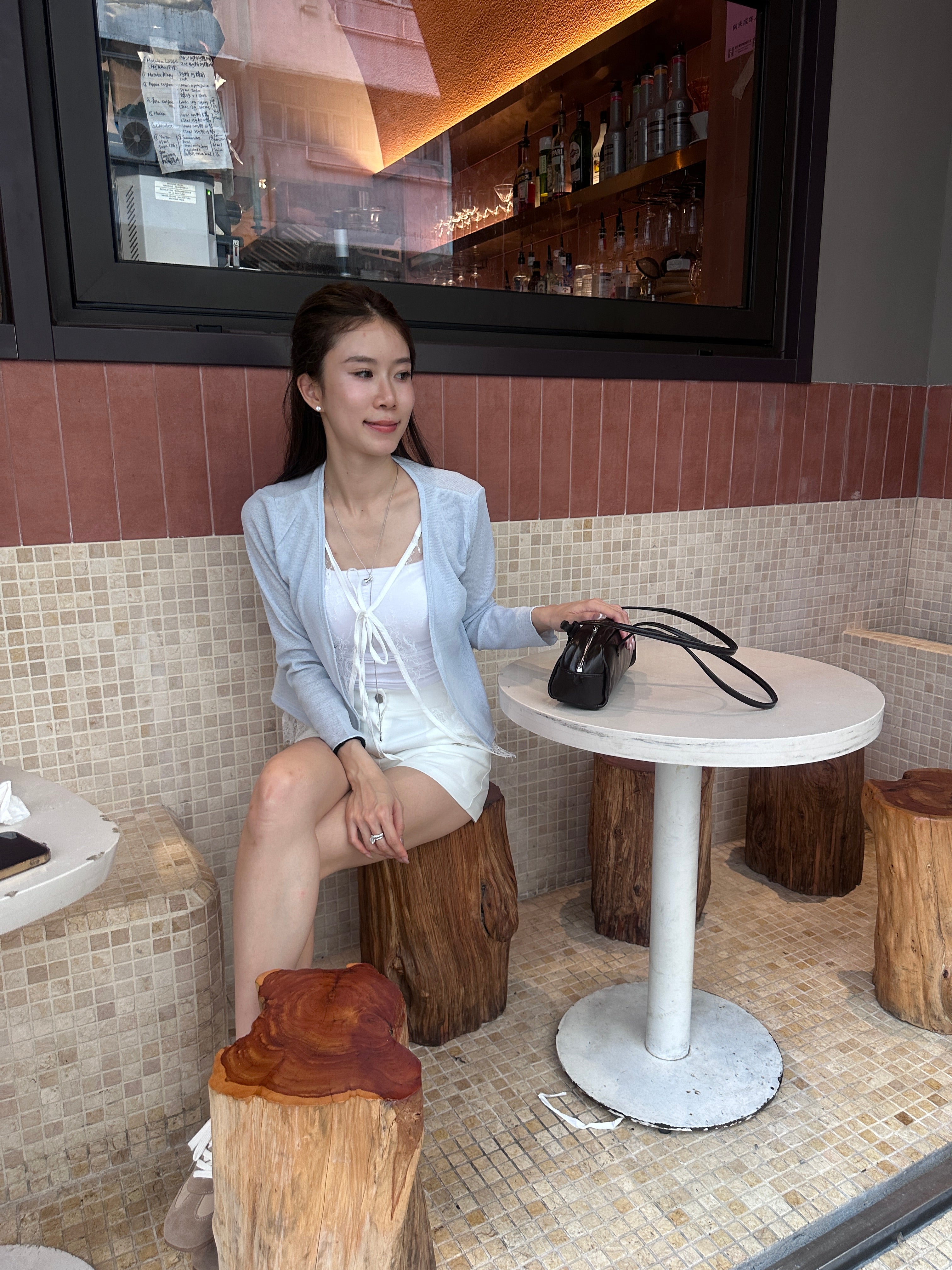 Lace Tied Inside Cardigan