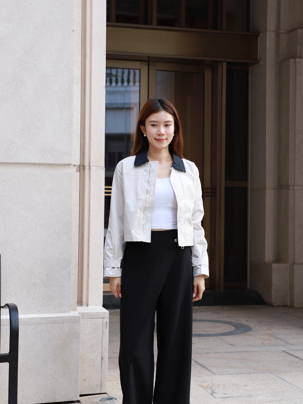Mix Collar French Coat