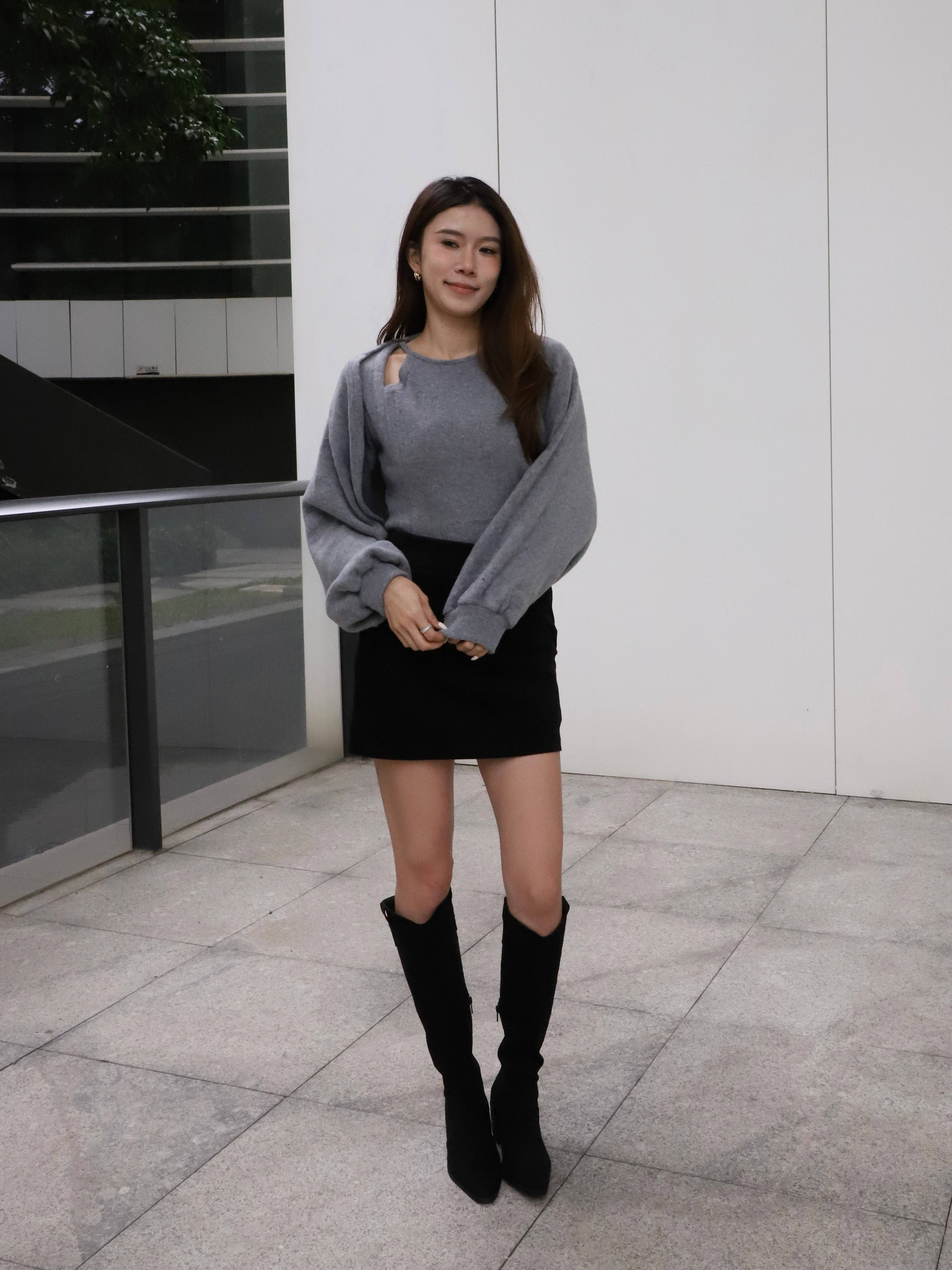 Cloudy Shorts & Cardigan Set