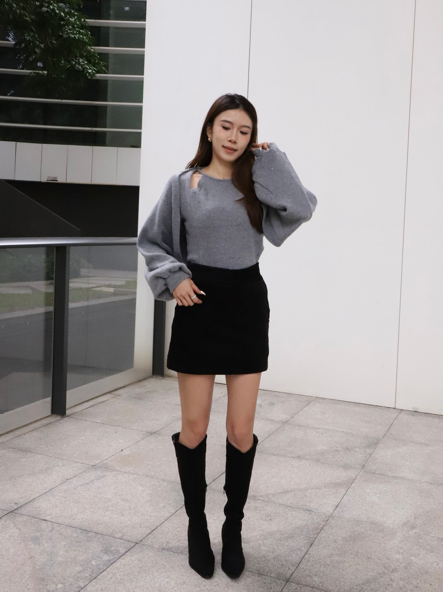 Cloudy Shorts & Cardigan Set