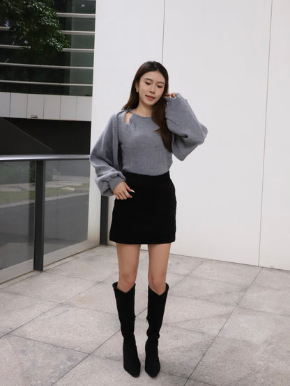 Cloudy Shorts & Cardigan Set