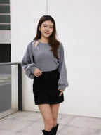 Cloudy Shorts & Cardigan Set