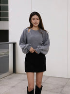 Cloudy Shorts & Cardigan Set