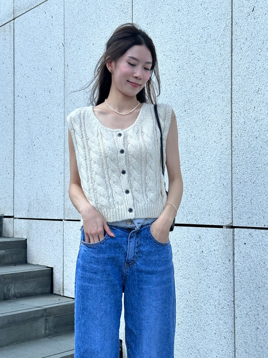 Basic Knitted Vest (with wool)
