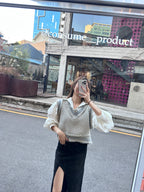 Striped Ruffles Vest