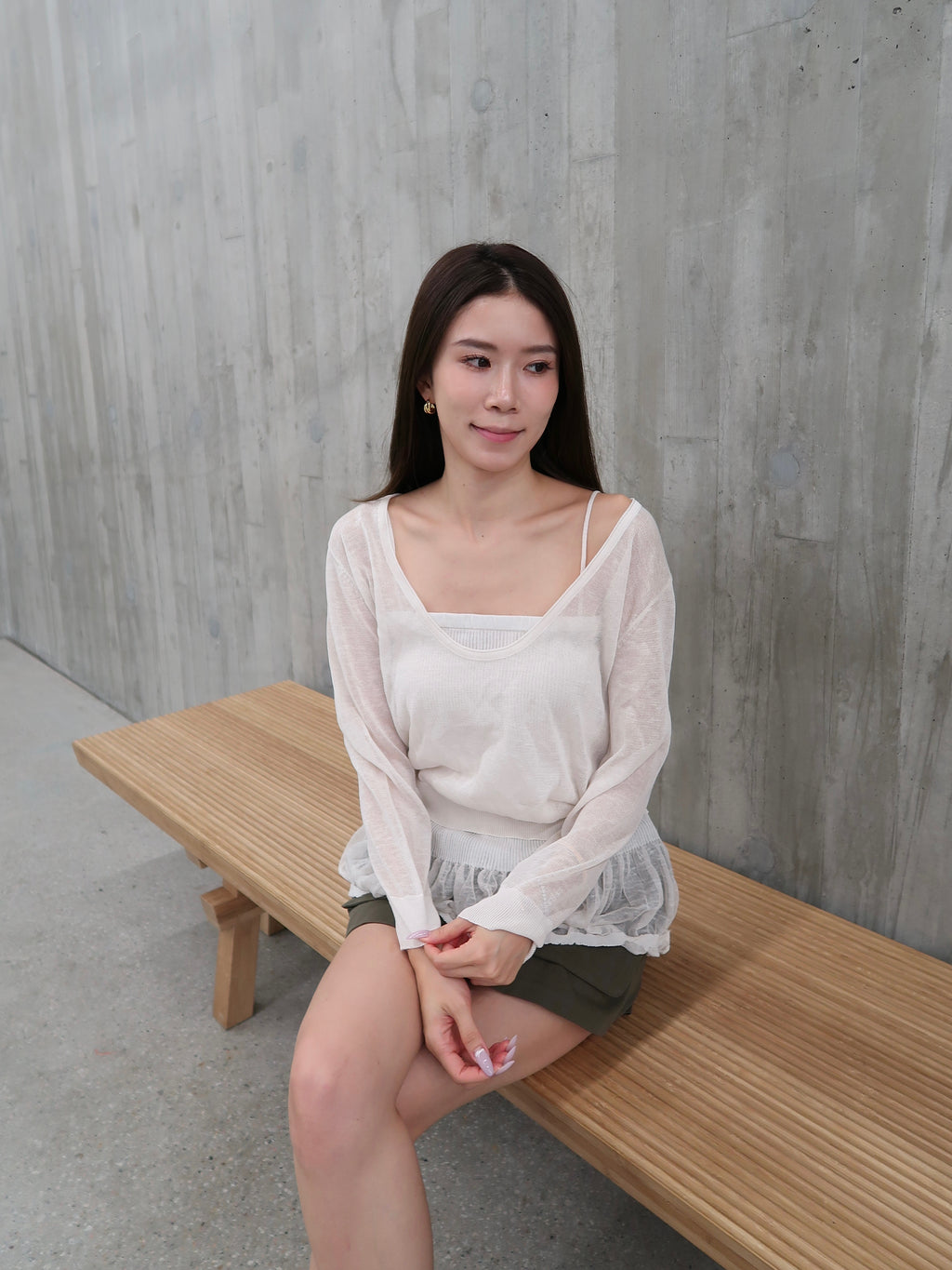 Knitted Tank & Outer Set