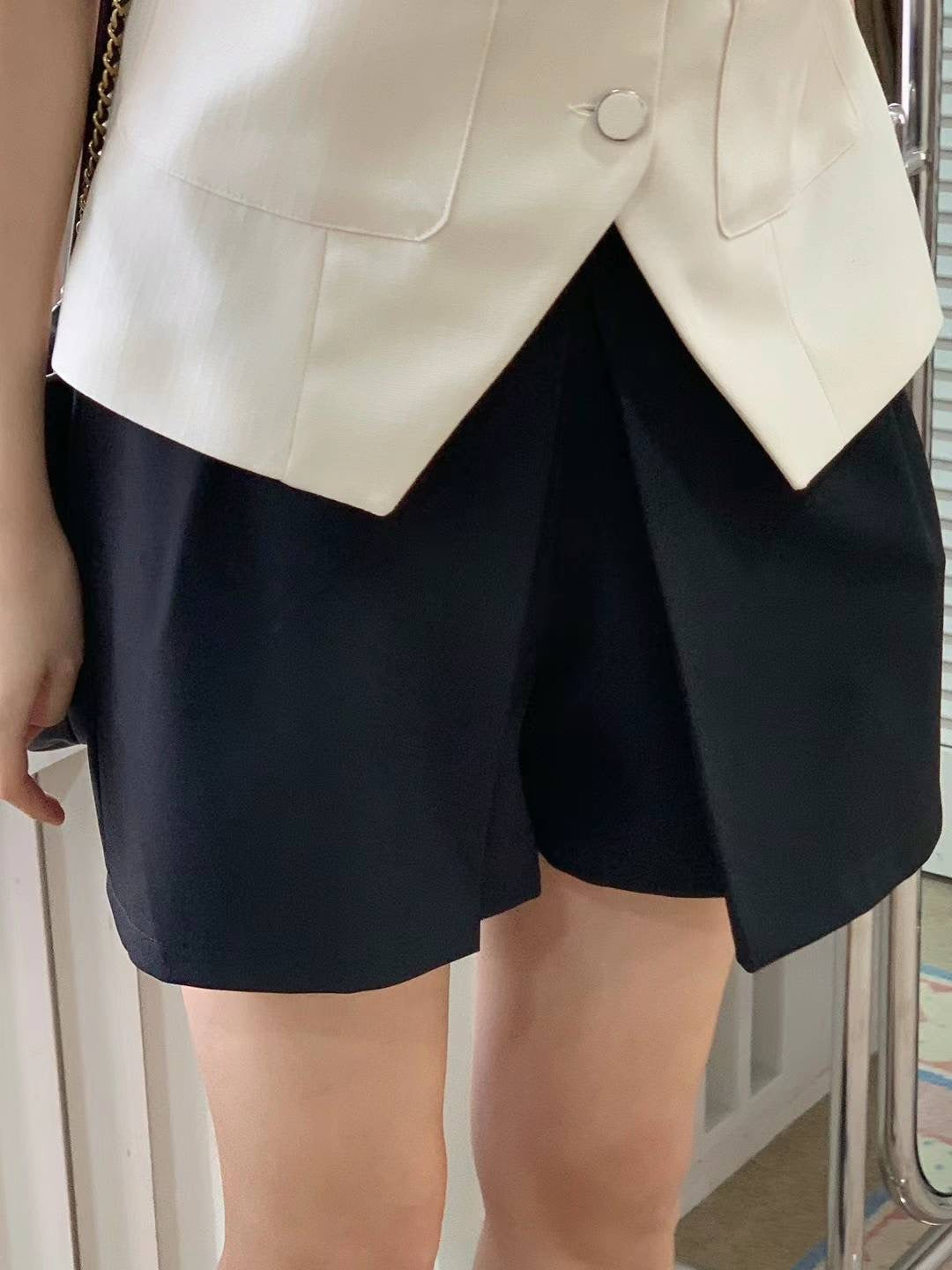 Chiffon Slit Shorts