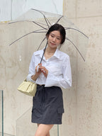 Tie Waist Cargo Skirt