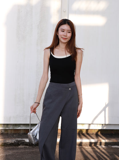 Slash Chiffon Pants