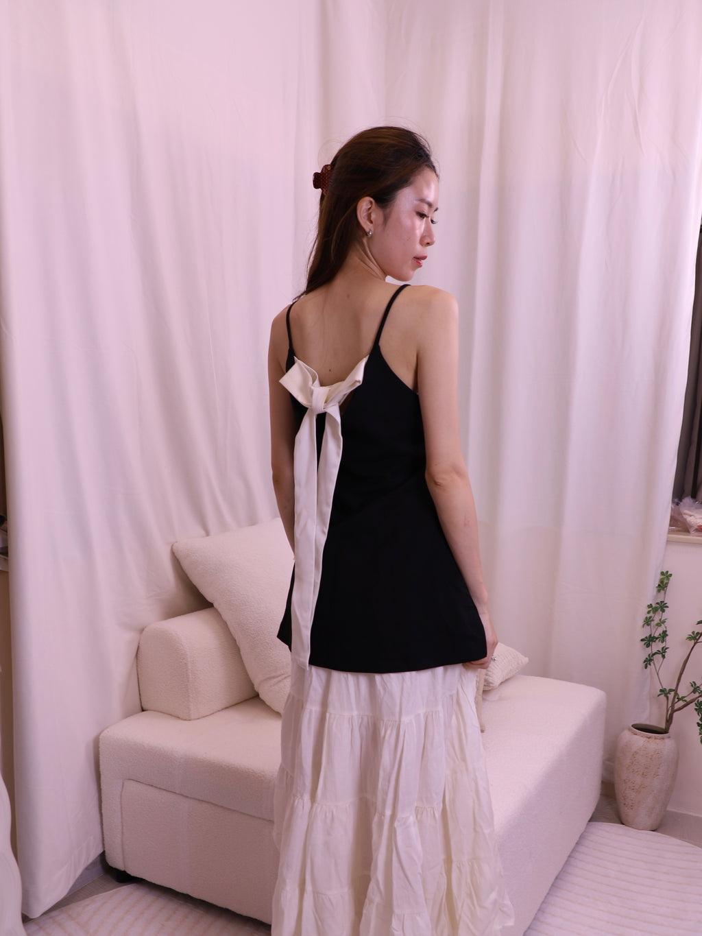Big Ribbon Back 2 ways Tank Top