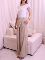 Cover Up Slit Chiffon Pants